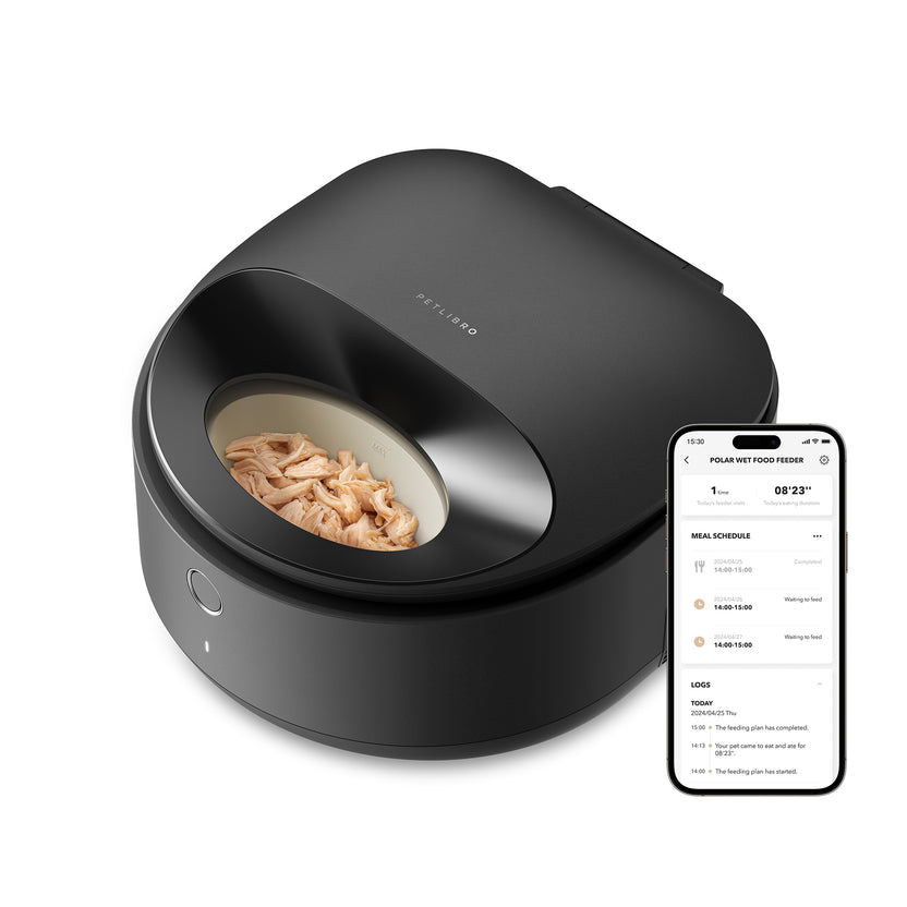 Intelligenter Nassfutter-Spender „Polar“ (Edelstahl-Futternapf)